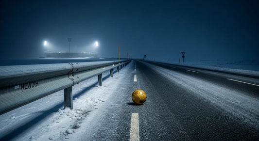 ノルウェーの雪のスタジアムを舞台に守備への切り替えとゾーン守備を解説するサッカー戦術コラムのアイキャッチ
