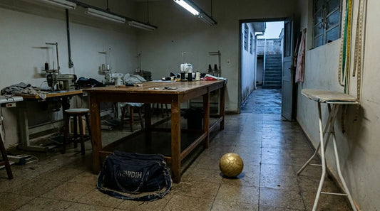 サッカーの練習中に真剣な表情でボールを見つめる若い選手。逆境を乗り越えて成長を続ける育成年代の姿
