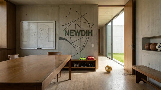 Football clubhouse strategy room…